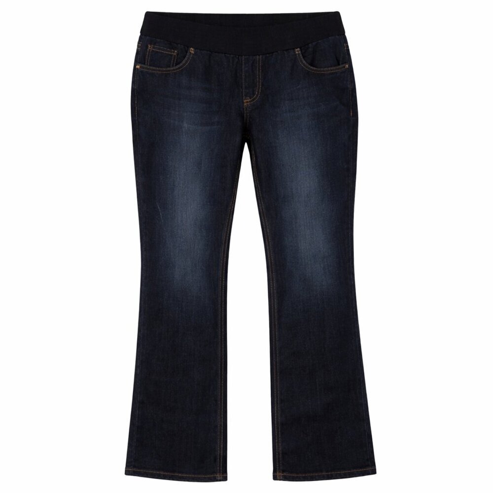NWT HOUSE OF FREEDOM Dark Wash Pull-On Blue Jeans Size L